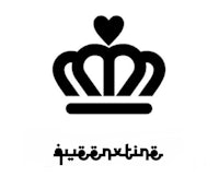 a black and white image of a crown with a heart in it